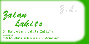 zalan lakits business card